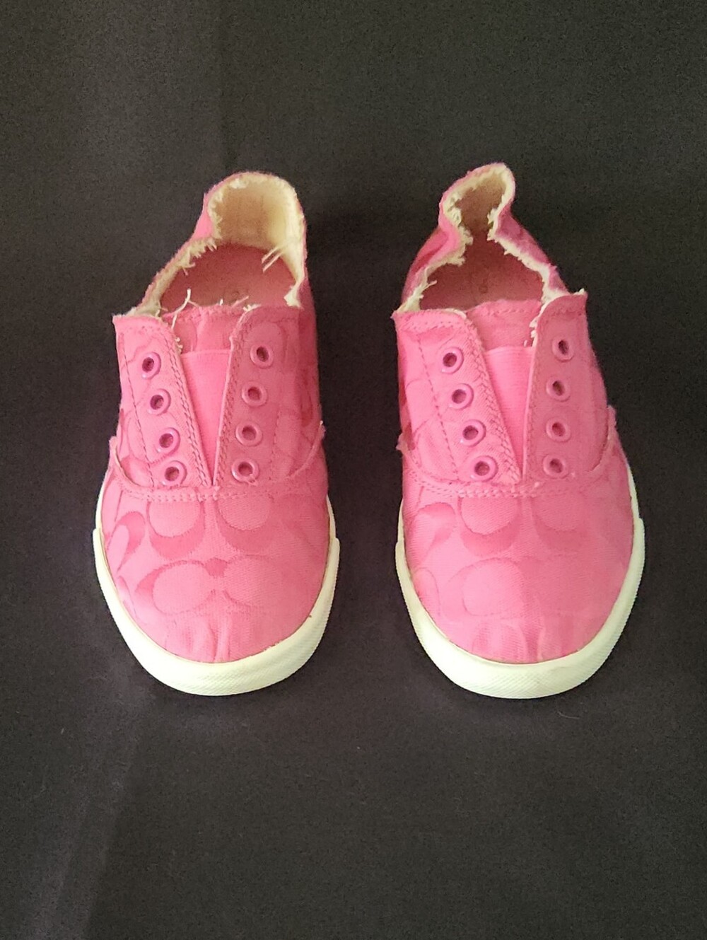 Coach Katie Slip-On Sneakers In Fucsia Size 8.5